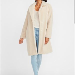 Express Cozy Long Sherpa Coat